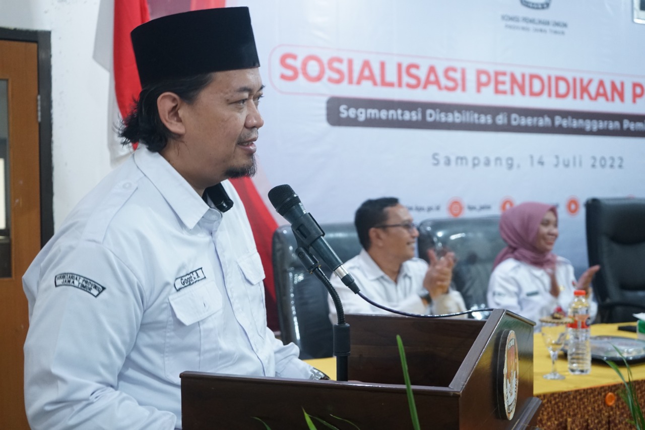 Sosialisasi partisipasi Pemilu, KPU Jatim sasar pemilih disabilitas dan  perempuan – Mercury FM Surabaya