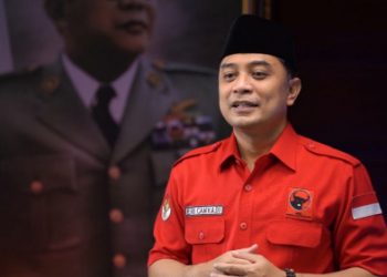 Usai berduka, Eri Cahyadi hadiri Istighosah HUT emas PDIP