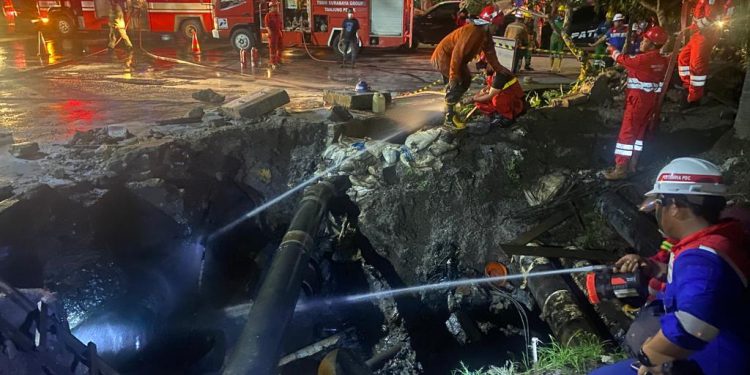 Tak sampai 15 menit, kebakaran di Prapat Kurung Perak berhasil dipadamkan