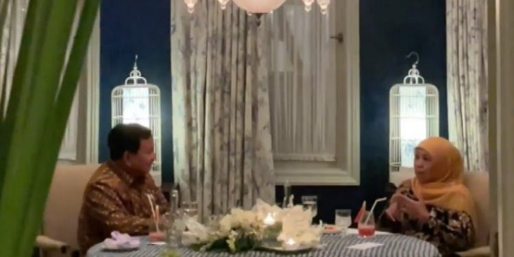 Bertemu empat mata dengan Khofifah, Prabowo: Ini pertemuan balasan setelah saya dijamu di Grahadi