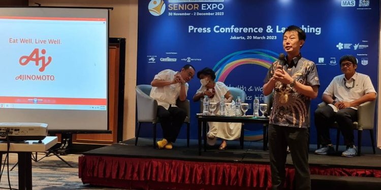 Peduli kesehatan lansia, AJinomoto berpartisipasi di ajang Senior Expo 2023