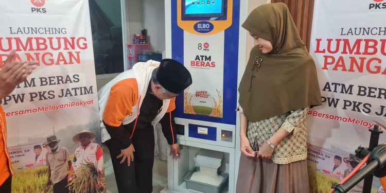 Ciptakan ketahanan pangan rakyat, PKS Jatim launcing ATM beras