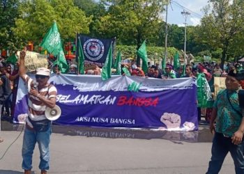 Gelar aksi di PWNU Jatim, ratusan nadliyin “Komunitas Nusa Bangsa” usulkan kader NU tulen ikut kontestasi Pilpres 2024