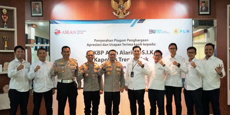 PLN apresiasi dukungan Polres Trenggalek ikut amankan gangguannya listrik dari balon udara