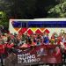 Ramai-ramai hadiri puncak Bulan Bung Karno, kader PDIP Surabaya antusias merahkan GBK