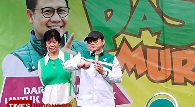 Gus Muhaimin titip suara untuk Dita Indah Sari saat temui mbakyu ojol yang dukung dirinya dipilpres