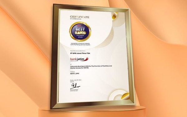 Kinerja optimal, Bank Jatim raih Indonesia Best Bank Awards 2023