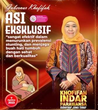 Sikapi pekan Asi Sedunia, Gubernur Khofifah tekankan pentingnya Asi Eksklusif untuk turunkan stunting dan meningkatkan SDM
