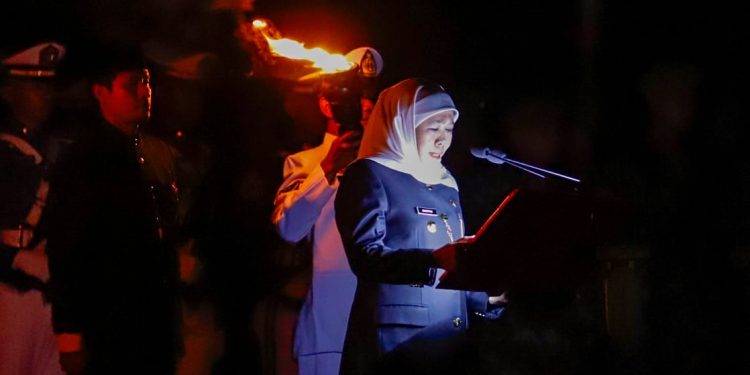Pimpin Apel Kehormatan dan Renungan Suci, Gubernur ajak masyarakat Jatim terus menjaga International Public Trust