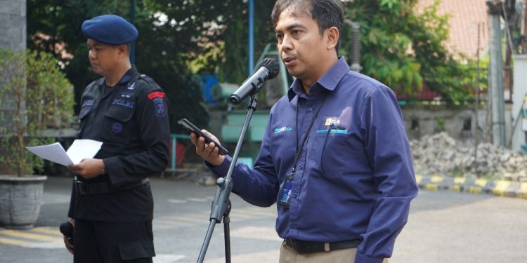 PLN UIT JBM adakan simulasi keamanan Obvitnas menyambut Laga U-17 di Surabaya