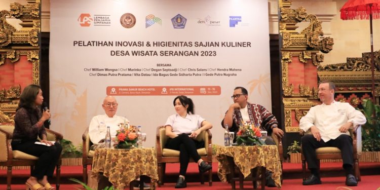 Chef William Wongso dan Chef Marinka bimbing langsung pelatihan kuliner yang digelar LPS