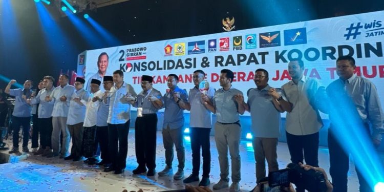 TKD Prabowo – Gibran Jatim gelar konsolidasi akbar, dua Gubernur Jatim hadir