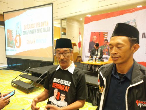 Tekad Relawan Arus Bawah  menangkan Ganjar-Mahfud satu putaran