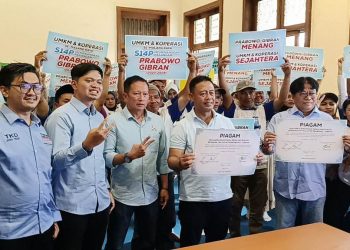 Pelaku UMKM Malang Raya deklarasi dukung Prabowo-Gibran