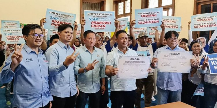 Pelaku UMKM Malang Raya deklarasi dukung Prabowo-Gibran