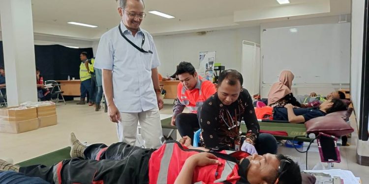 Peringati Bulan K3 Nasional, PT SBI gelar kegiatan donor darah