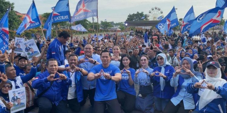 Gelar kampanye Akbar di Gresik, AHY ajak mayarakat pilih Demokrat