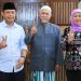 Pengasuh Ponpes Sidogiri bersama Khofifah salam dua jari untuk Prabowo-Gibran