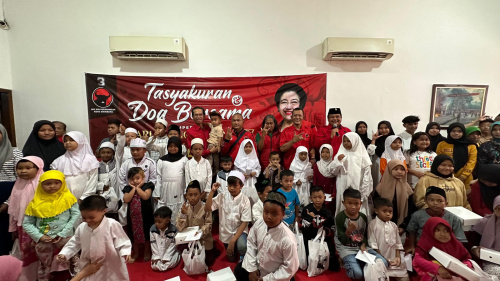 Kader PDIP dan ratusan anak yatim doakan Megawati di hari ulang tahun