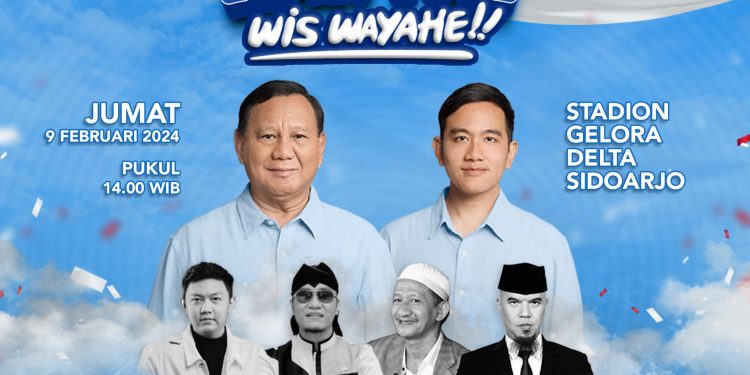 Siang ini 100 ribu massa akan hadiri pesta rakyat Prabowo-Gibran di GOR Sidoarjo