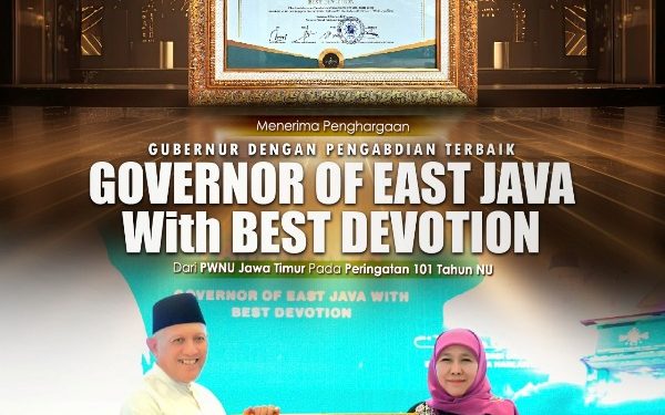 Dapat penghargaan Best Devotion dari PWNU Jatim, Khofifah: NU punya kekuatan untuk beri perlindungan kemanusiaan