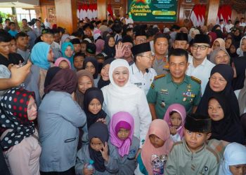 Memasuki malam 25 Ramadhan, Khofifah santuni 500 anak yatim dan dhufa Kota Mojokerto