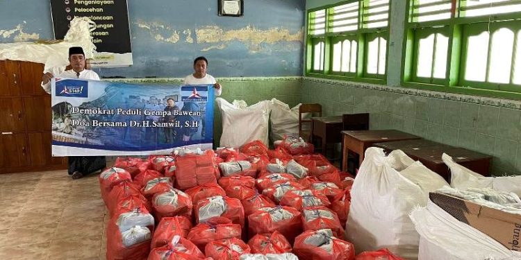 Peduli Bawean, Partai Demokrat Jatim kirim 1.500 paket bantuan pada masyarakat Bawean