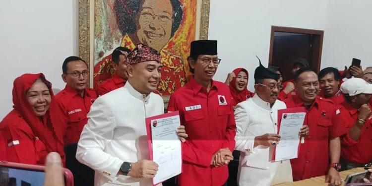 Eri Cahyadi dan Armuji daftar Pilwali di PDI Perjuangan, Eri: Insyaallah akan kita bangun kerjasama juga dengan parpol lain