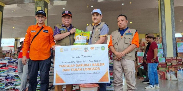 LPS Bantu Korban Banjir dan Longsor di Kabupaten Luwu