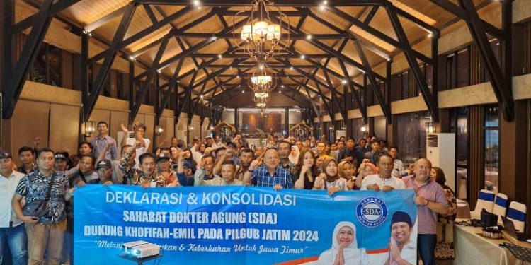 Relawan Sahabat Dokter Agung deklarasi dukung dan siap menangkan duet Khofifah-Emil dua periode