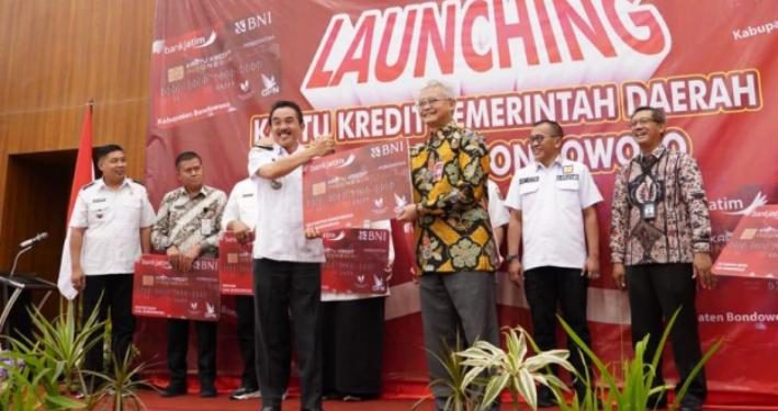 Tingkatkan efektifitas belanja daerah, Bank Jatim dan Pemkab Bondowoso launching KKPD