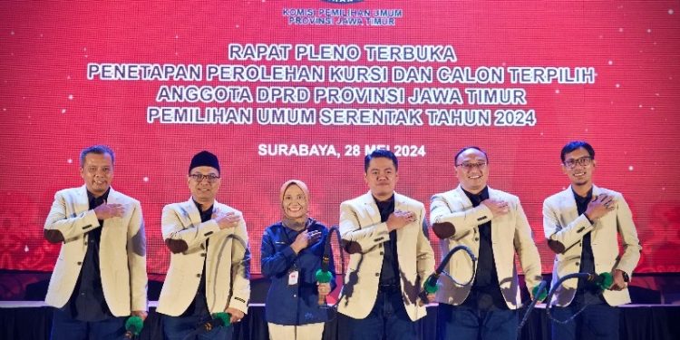 120 calon terpilih anggota DPRD Jatim hasil Pemilu 2024 di tetapkan KPU Jatim