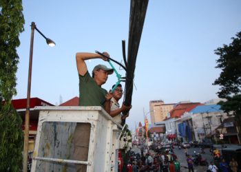 Surabaya pusat bakal jadi contoh penataan kabel utilitas bawah tanah
