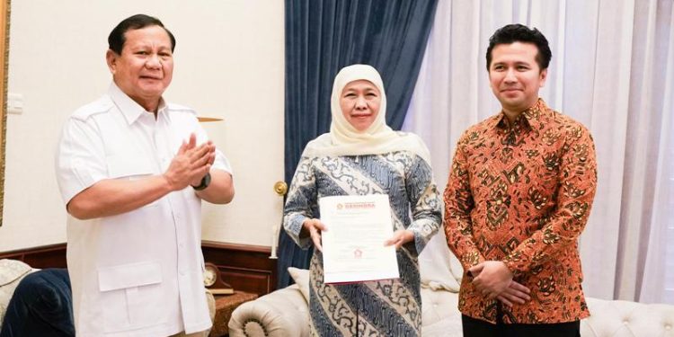Prabowo rekom Khofifah-Emil, Ketua Gerindra Jatim: Keputusan sudah final, kader Gerindra Jatim All Out untuk wujudkan kemenangan