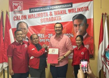 Daftar Bacawali ke PSI, Bayu Airlangga ingin jadikan Surabaya kota transit unggul di IKN