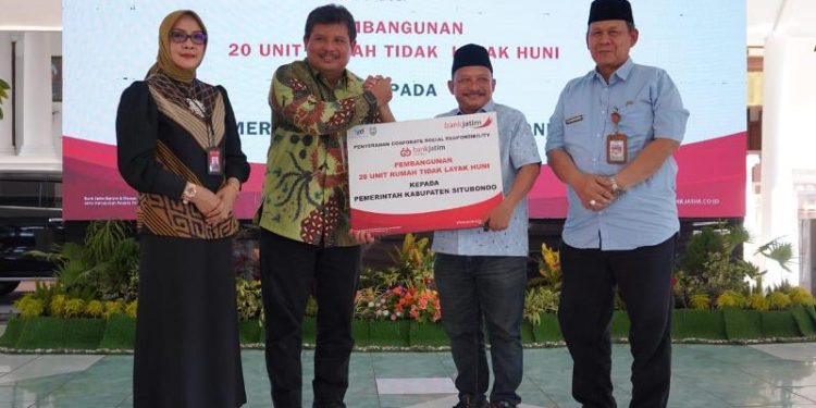 Kucurkan CSR, Bank Jatim wujudkan rumah layak huni bagi masyarakat Situbondo
