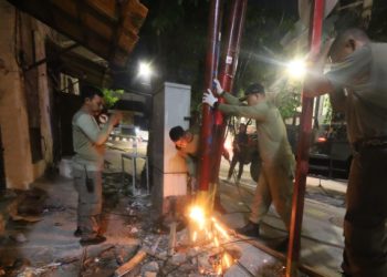 Tata kota lama, Pemkot bongkar paksa utilitas provider bandel
