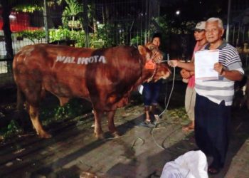 Eri Cahyadi dan Golkar gotong royong potong hewan kurban