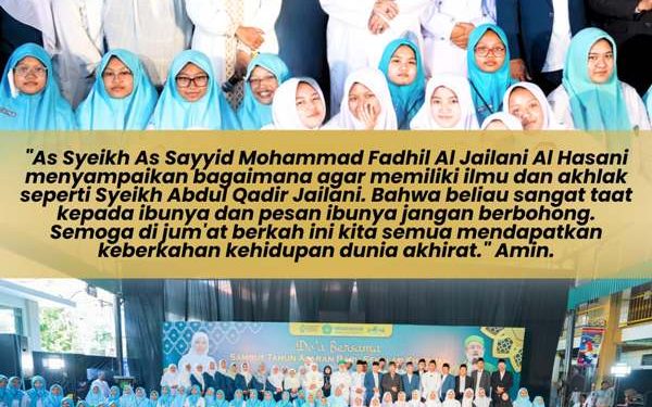 Syeikh Fadhil Al Jailani bagikan kunci sukses menuntut ilmu pada siswa Khadijah