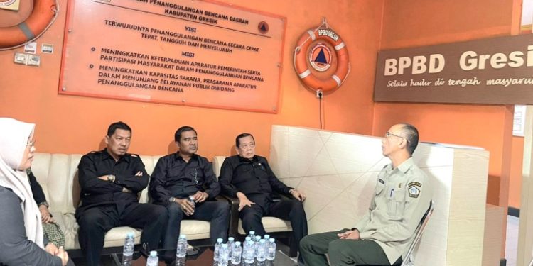 Masuk wilayah rawan bencana, komisi E DPRD Jatim ingatkan BPBD Gresik untuk waspada bencana