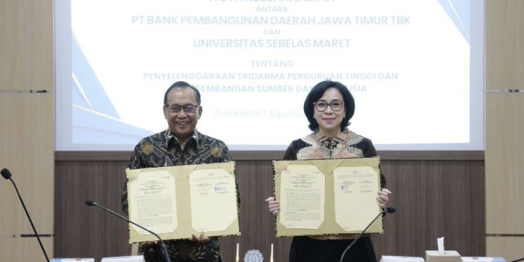 Dukung pengembangan Dunia Pendidikan, Bank Jatim teken MoU dengan UNS