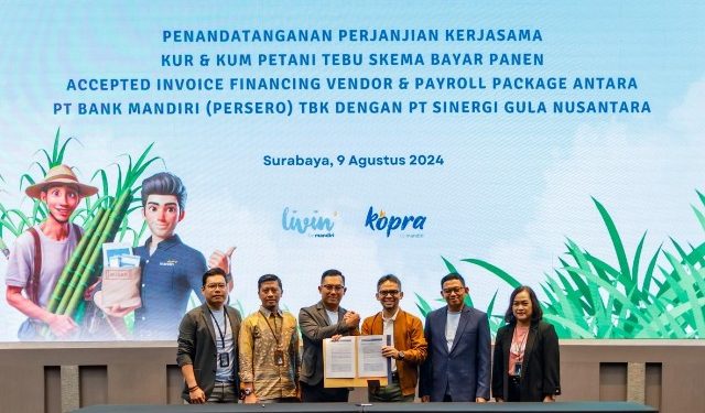 Kolaborasi SGN dan Bank Mandiri untuk Dukung Petani Tebu Meningkatkan Produktivitas