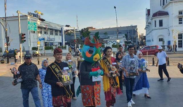 Bawa 39 maskot Pilkada, KPU Jatim sosialisasikan Pilkada serentak 2024 di Kota Lama