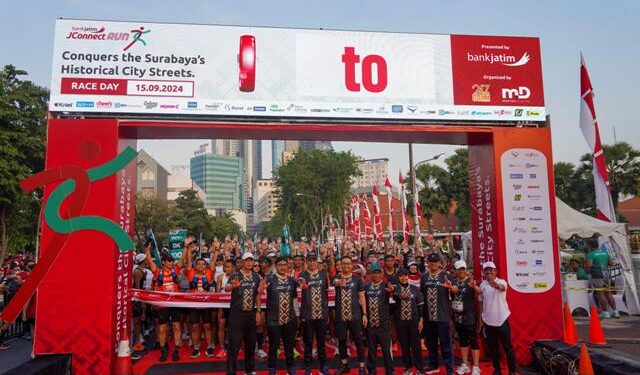 Diikuti 3.200 pelari, Bank Jatim JConnect Run juga Lewati Rute Iconic Bersejarah Surabaya
