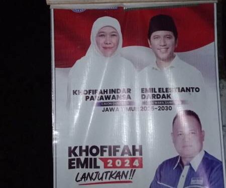 Masifkan sosialisasi pasangan Khofifah-Emil, dokter Agung pasang ratusan Baliho