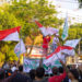 Gerakan Coblos Kotak Kosong unjuk kekuatan di depan gedung DPRD Surabaya