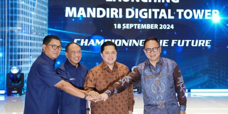 Mandiri Digital Tower Diresmikan, Erick Thohir Tegaskan Pentingnya Keamanan Siber dalam Transformasi Digital