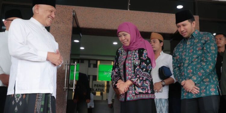 Silaturrahmi dengan PWNU Jatim, Khofifah-Emil diskusi tentang pendidikan, keummatan, kebangsaan hingga upaya peningkatan kualitas SDM