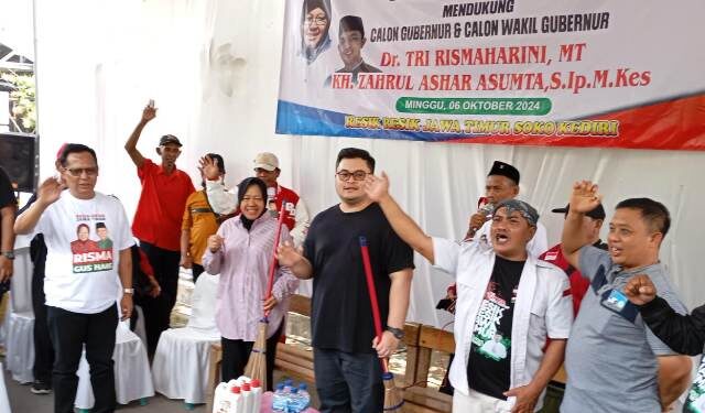 Diberi sapu lidi, Risma dapat dukungan dari Agraris Kediri Raya