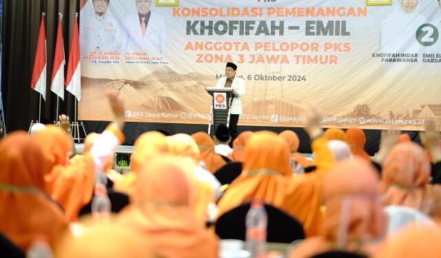 Konsolidasi ribuan kader di 4 titik dalam sehari, PKS instruksikan kader wajib menyapa dan mengkampanyekan Khofifah-Emil